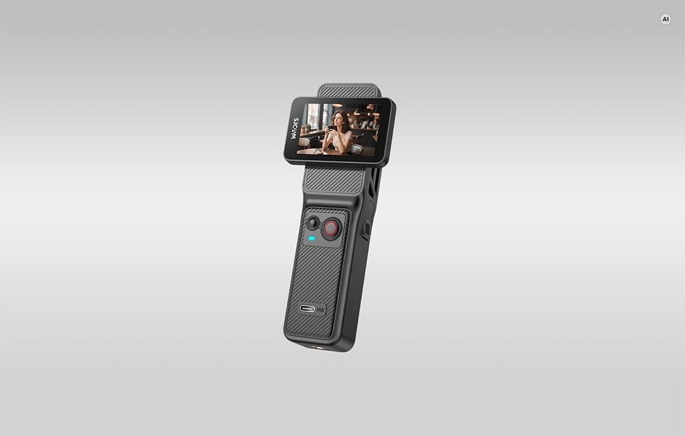SJCAM C400 fehér 4K akciókamera vezeték nélküli vezérlővel-4