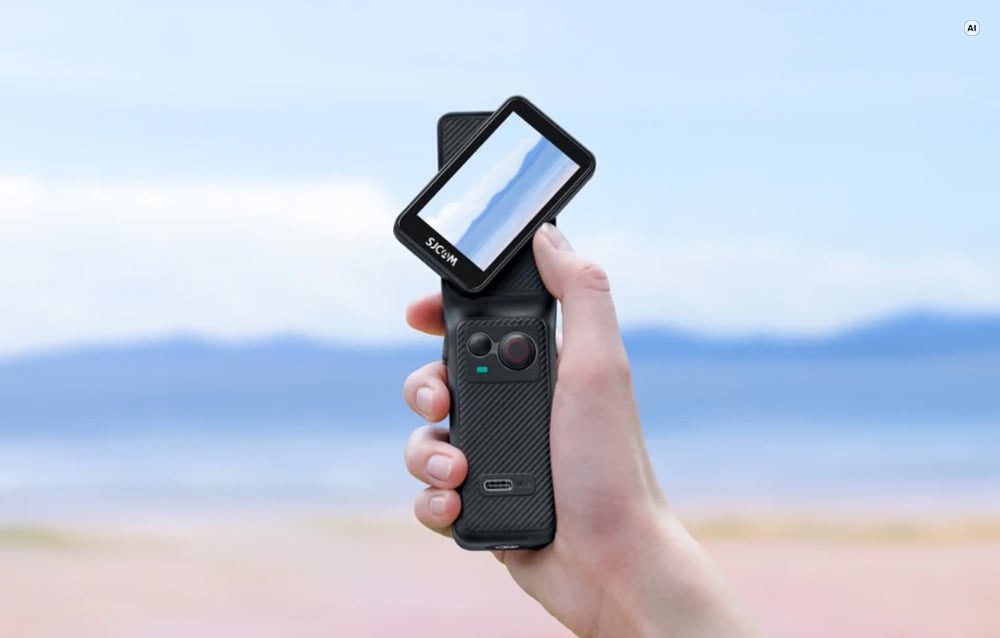 SJCAM C400 fehér 4K akciókamera vezeték nélküli vezérlővel-6