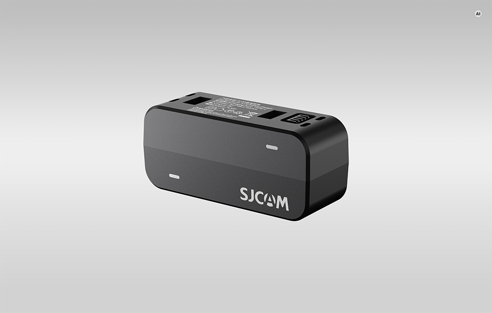 SJCAM SJ20 kétcsatornás akkumulátortöltő, fekete-1
