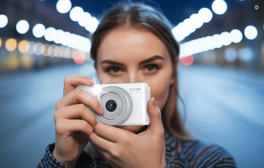 SJCAM ZV200 vlogkamera, fehér-5