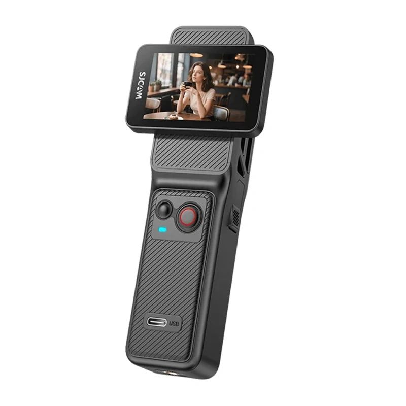 SJCAM C400 4K akciókamera vezérlővel, fekete-0