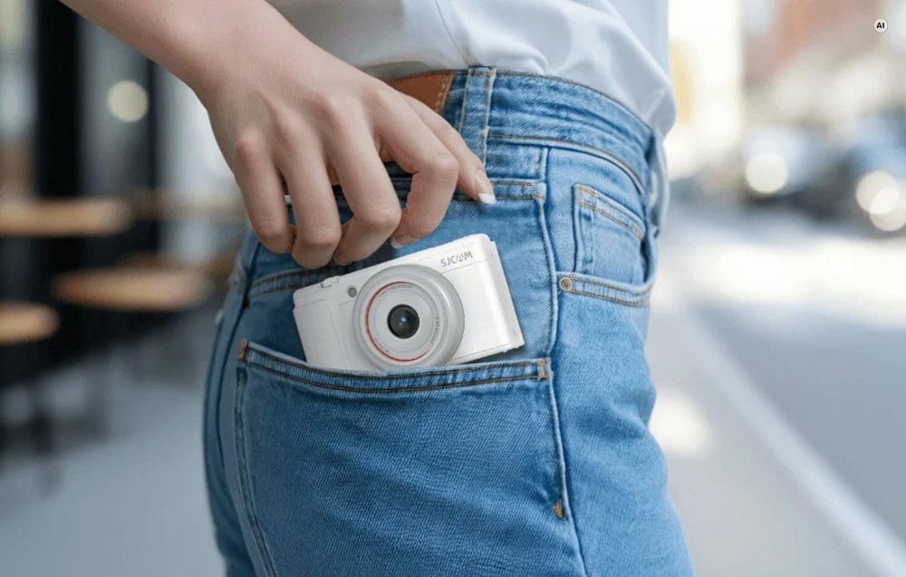 SJCAM ZV200 vlogkamera, fekete-4
