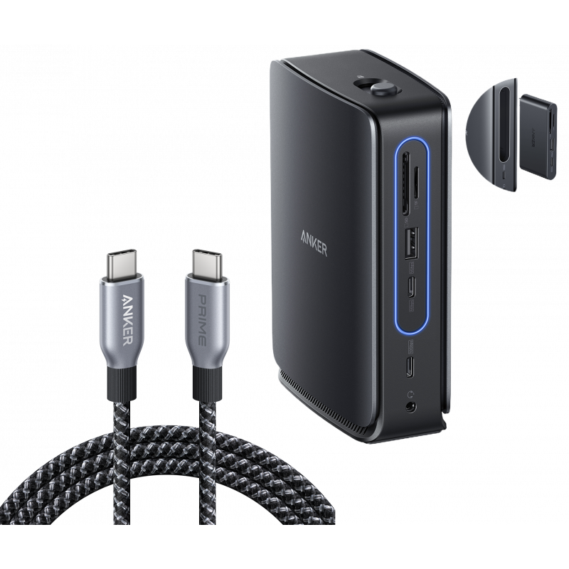 Anker 13in1 multifunkciós dokkolóállomás, szürke – A83C3311-0