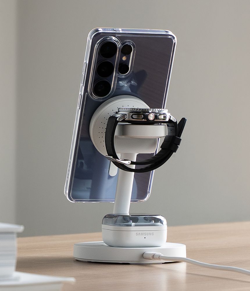 Ringke 3in1 Magnetic MagSafe Qi2.2 25W fehér vezeték nélküli töltő-4