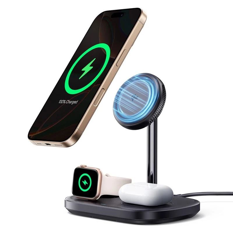 Baseus EnerFill FS41 3in1 vezeték nélküli töltő, 22,5 W, fekete-8