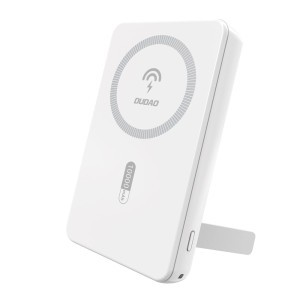 Dudao K14S+ 10000 mAh mágneses külső akkumulátor, 22,5 W, MagSafe-kompatibilis, fehér powerbank