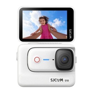 SJCAM S10 64 GB-os fehér akciókamera Boost Pod modullal