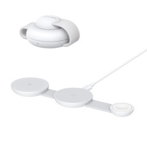 Anker MagGo 3in1 vezeték nélküli töltő, 15W, fehér (B25M8H21)