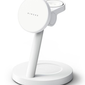 Ringke 3in1 Magnetic MagSafe Qi2.2 25W fehér vezeték nélküli töltő
