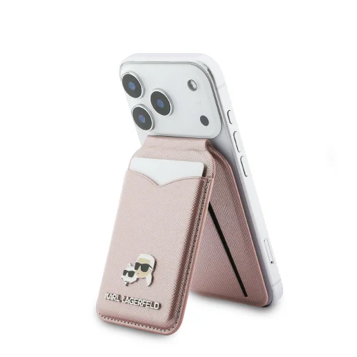 Karl Lagerfeld Mirror MagSafe kártyatartó állvány rózsaszín tok - 3
