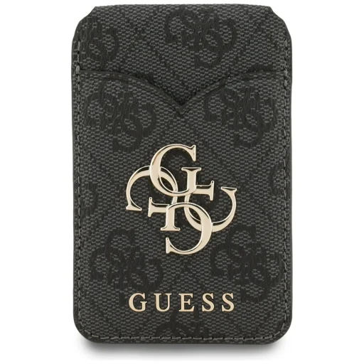 Guess PU 4G Mirror MagSafe Kártyatartó Állvány Fekete - 4