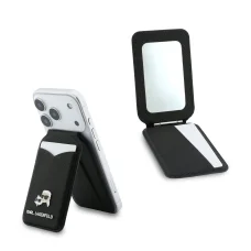 Karl Lagerfeld Mirror MagSafe Kártyatartó Állvány Fekete