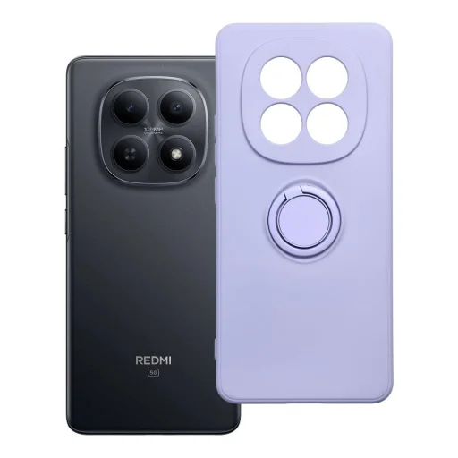 Xiaomi Redmi Note 15 5G fialové silikónové puzdro s krúžkom - 9