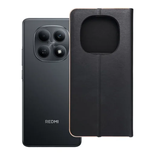 Xiaomi Redmi Note 15 5G puzdro LUNA Book Gold čierne - 9