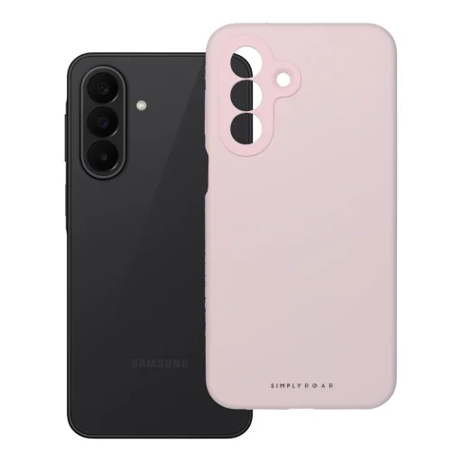 ROAR Oblak kožené ochranné svetloružové puzdro pre Samsung Galaxy A27 5G - 8