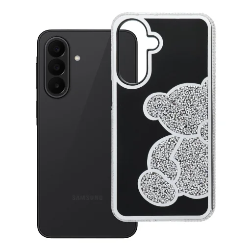 Samsung Galaxy A27 obal TEDDY BEAR strieborný - 8