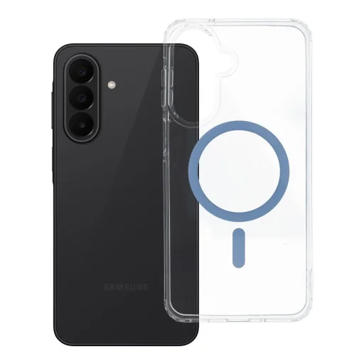 Samsung Galaxy A27 Drop Glue farebné krúžkové magnetické puzdro kompatibilné s MagSafe svetlomodré - 4