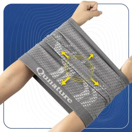 Qunature 11230014001 ski scarf, sports bandana, universal size - gray - 4