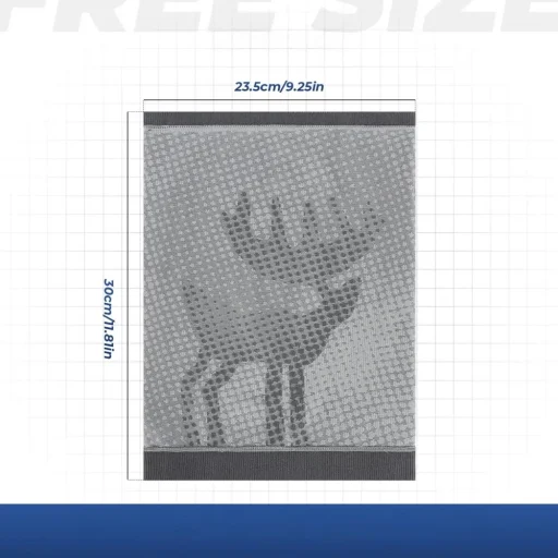 Qunature 11230014001 ski scarf, sports bandana, universal size - gray - 6