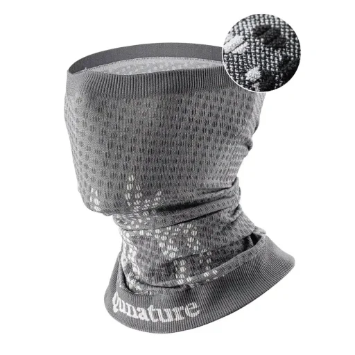 Qunature 11230014001 ski scarf, sports bandana, universal size - gray - 1