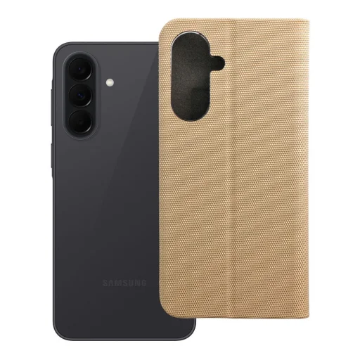 Samsung Galaxy A37 SENSITIVE knižkové puzdro zlaté - 11