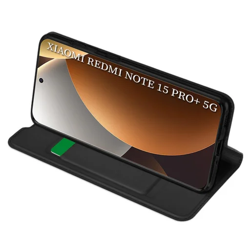 Techsuit - Magskin Fliptok - Xiaomi Redmi Note 15 Pro+ 5G - Fekete tok - 2