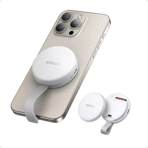 Anker MagGo USB-C kártyaolvasó, Apple iPhone USB-C, SD - microSD, Fehér A83D1G21 - 2