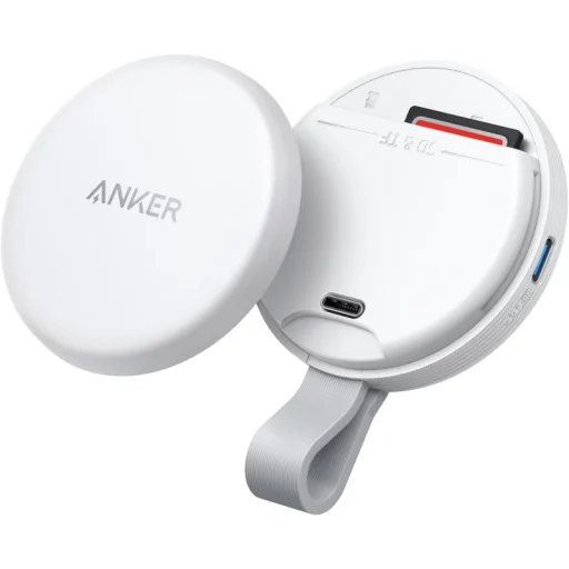 Anker MagGo USB-C kártyaolvasó, Apple iPhone USB-C, SD - microSD, Fehér A83D1G21 - 1