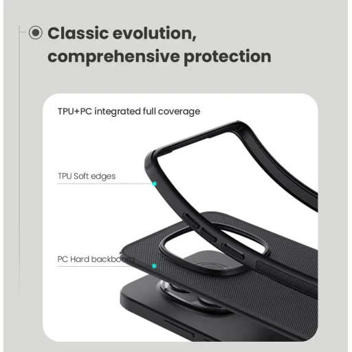 Nillkin Super Frosted PRO hátlap tok Xiaomi Redmi Note 15 Pro 5G fekete tok - 4