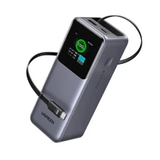 Powerbank UGREEN PB726 (55987B), 20000mAh, 165W, QC + PD, Szürke