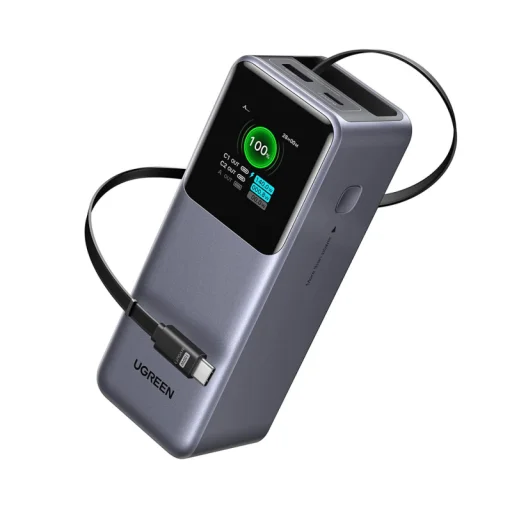 Powerbank UGREEN PB726 (55987B), 20000mAh, 165W, QC + PD, Szürke - 1