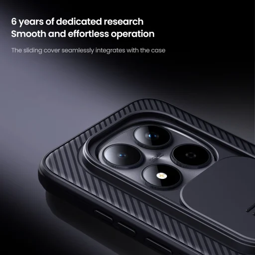 Nillkin CamShield PRO kemény tok Xiaomi Redmi Note 15 Pro 5G feketében tok - 3