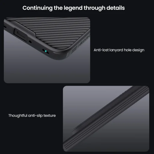 Nillkin CamShield PRO kemény tok Xiaomi Redmi Note 15 Pro 5G feketében tok - 6