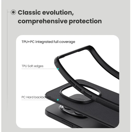 Nillkin Super Frosted PRO Mágneses hátlap Xiaomi Redmi Note 15 Pro 5G tok fekete - 5