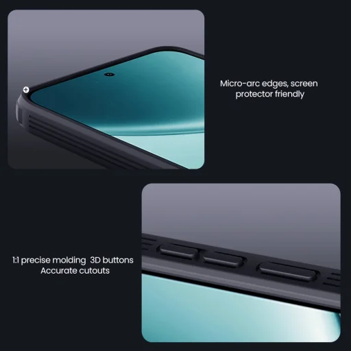 Nillkin CamShield PRO kemény tok Xiaomi Redmi Note 15 Pro+ Plus 5G átlátszó fekete tok - 7