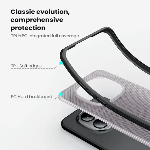 Nillkin Super Frosted PRO hátlap tok Xiaomi Redmi Note 15 Pro+ Plus 5G Transparent Black - 4