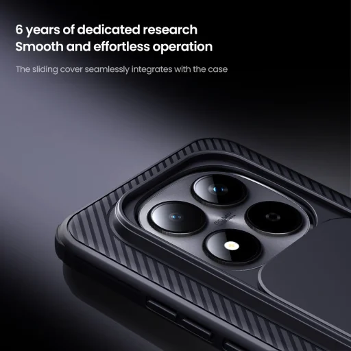 Nillkin CamShield PRO Hard tok Xiaomi Redmi Note 15 Pro+ 5G fekete tok - 3