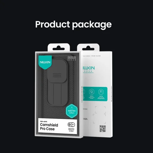 Nillkin CamShield PRO Hard tok Xiaomi Redmi Note 15 Pro+ 5G fekete tok - 9