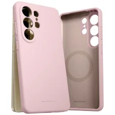 Samsung Galaxy S26 Ultra Mercury Pure Magsafe szilikon tok rózsaszín homok