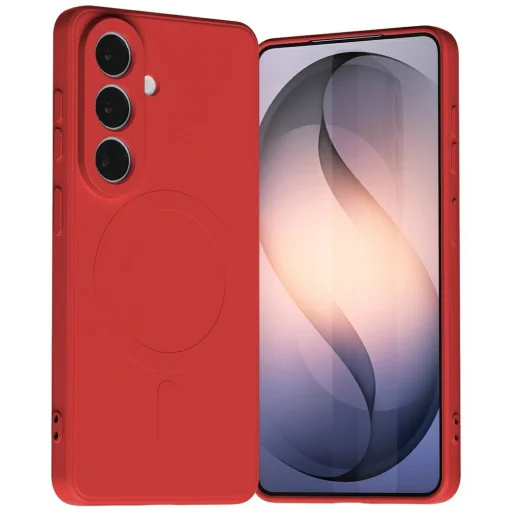 Samsung Galaxy S26 Mercury félig szilikon MagSafe piros tok - 1