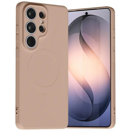 Samsung Galaxy S26 Ultra Mercury Fél-szilikon MagSafe tok rózsaszín homok - 1