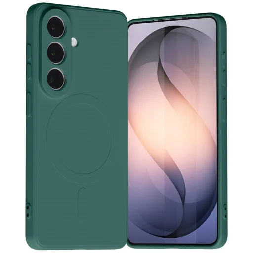 Samsung Galaxy S26 Mercury fél-szilikon MagSafe tok zöld - 1