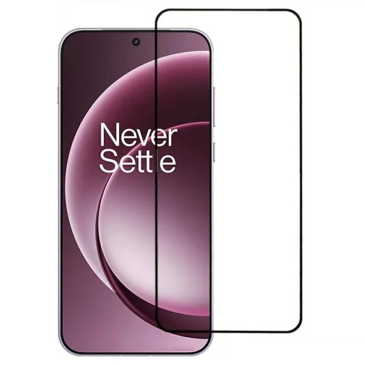 Oneplus 15 OG Purple Big Curved kijelzővédő fólia fekete kerettel - 1