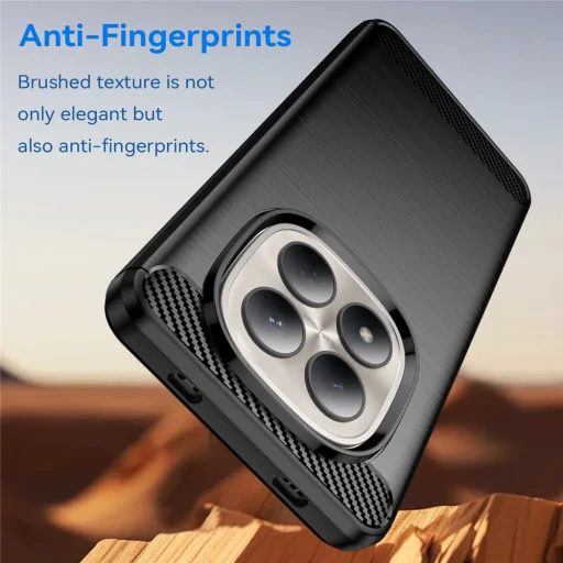 Techsuit - Carbon Silicone - Xiaomi Redmi Note 15 Pro 4G - Fekete tok - 5