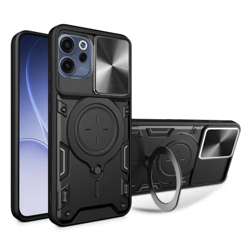 Techsuit - CamGuard Pro - Oppo Reno 15F - Fekete tok - 1