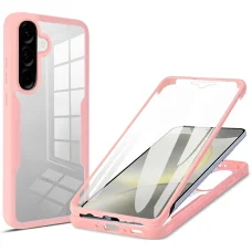 Techsuit - ColorVerse 360 sorozat + Kijelzővédő - Samsung Galaxy A37 5G - Rózsaszín tok