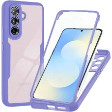 Techsuit - ColorVerse 360 Series + Kijelzővédő - Samsung Galaxy A57 5G - Lila tok