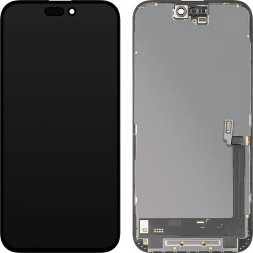 LCD Kijelző Modul MP Apple iPhone 16 Plus-hoz, Soft OLED FHD IC Mozgatható Verzió, Utángyártott, Fekete - 1