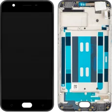 Oppo A57 (2016) LCD kijelző modul, fekete