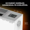 AENO AFH0001S prémium Eco Smart konvekciós fűtőkészülék, 2000 W, távolról vezérelhető, 2 fokozat, lángeffekt, 2 literes tartály, IPS kijelző, fehér thumbnail